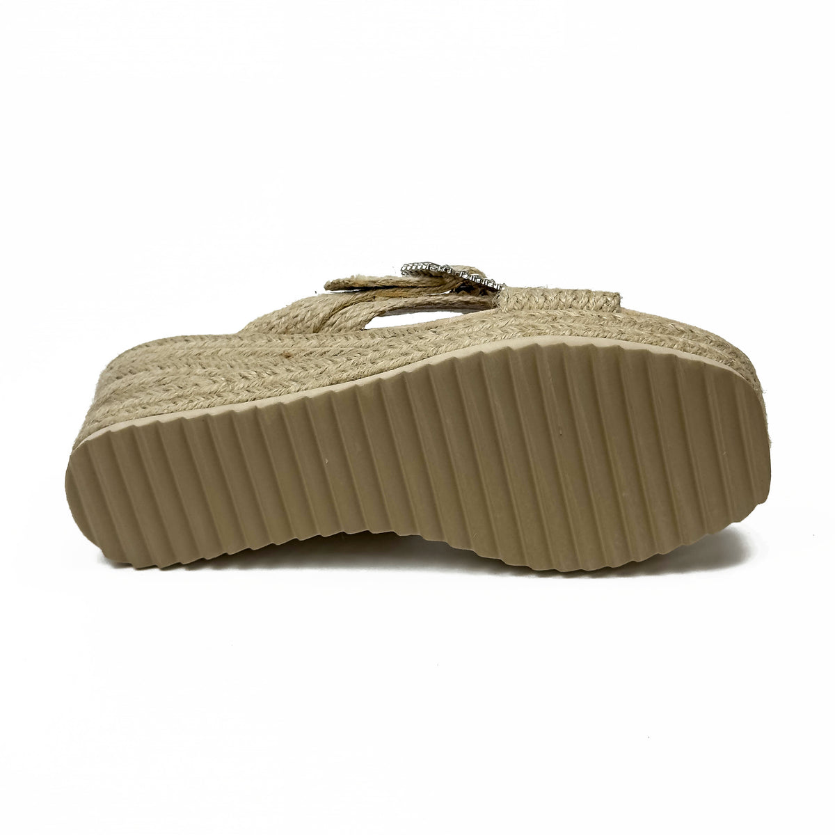 Sandales Compensées Mules Bohème & Strass