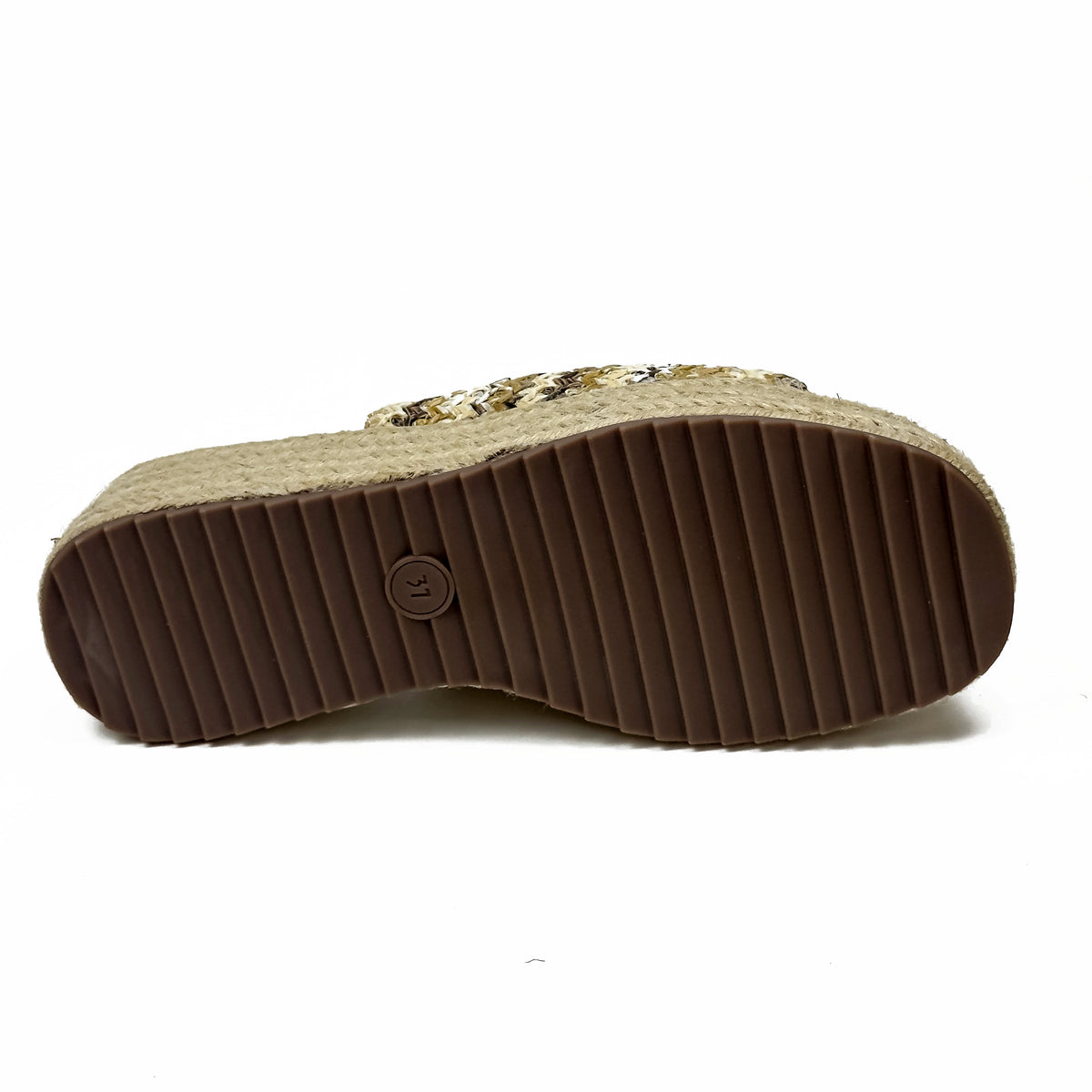Sandales Compensées Style Espadrille