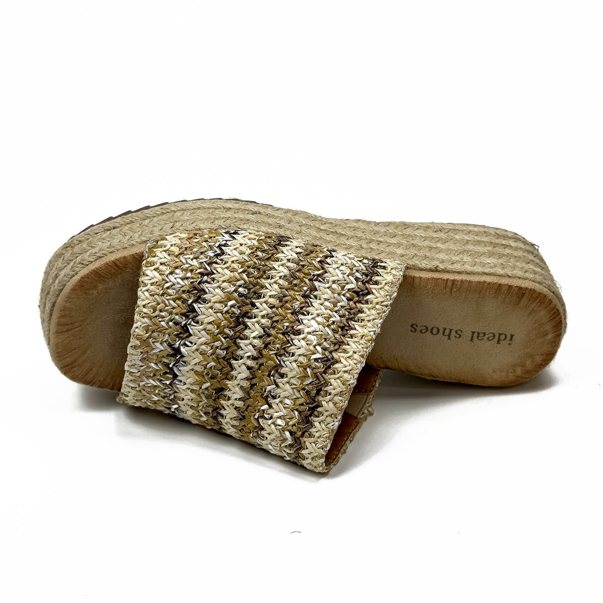 Sandales Compensées Style Espadrille