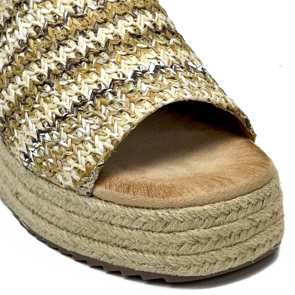 Sandales Compensées Style Espadrille