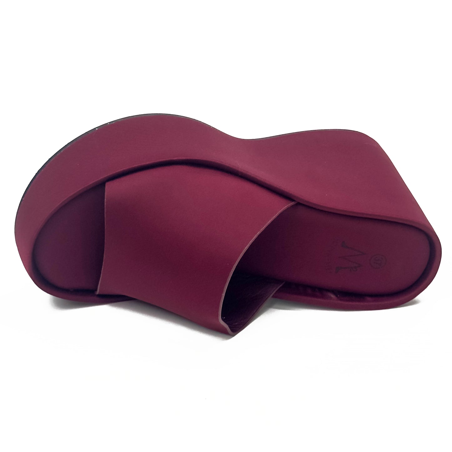S Compensées à Semelle Plateforme Style Y2K en Faux Cuir Smooth