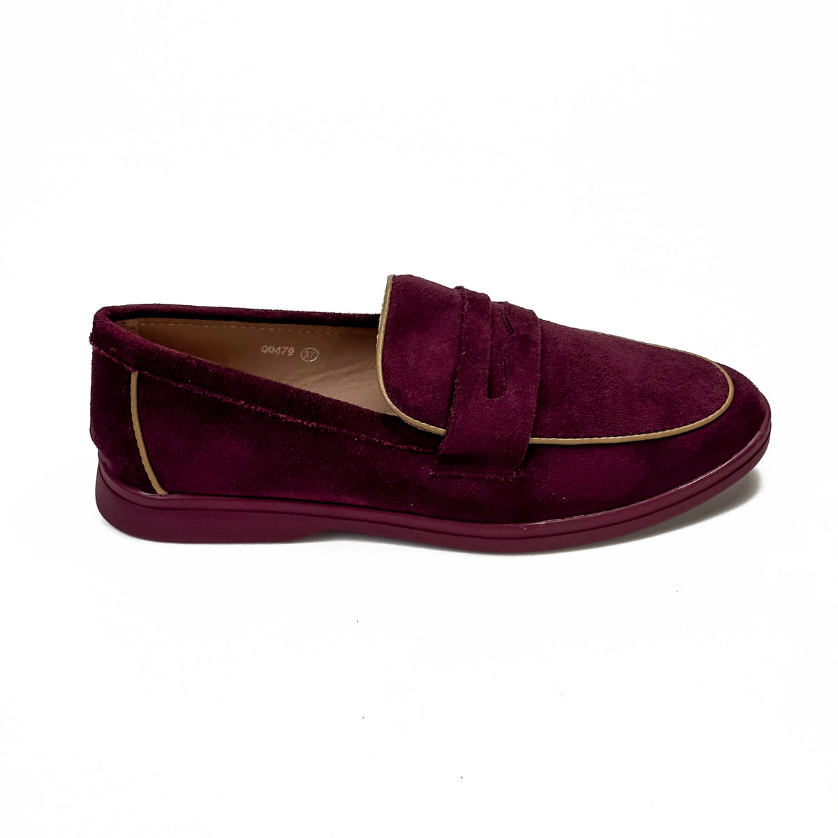 Mocassins Femme à Bride Aspect Daim