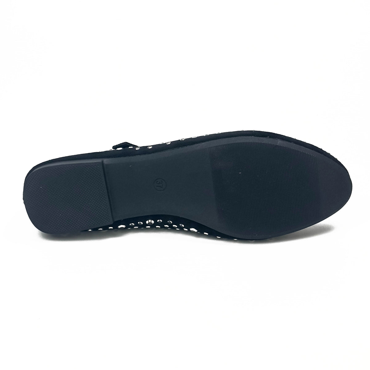 Semelle des ballerines Mary Jane femme à strass noir – SELEX