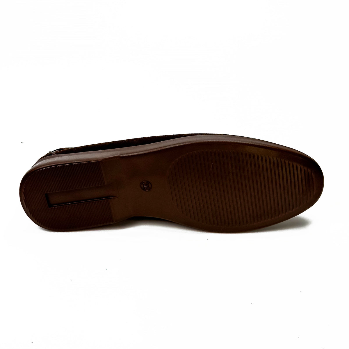 Semelle des mocassins femme marron à ornement métallique – SELEX