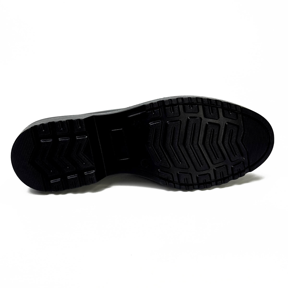 Semelle des mocassins femme en cuir 100 % bordeaux à chaîne métallique – SELEX
