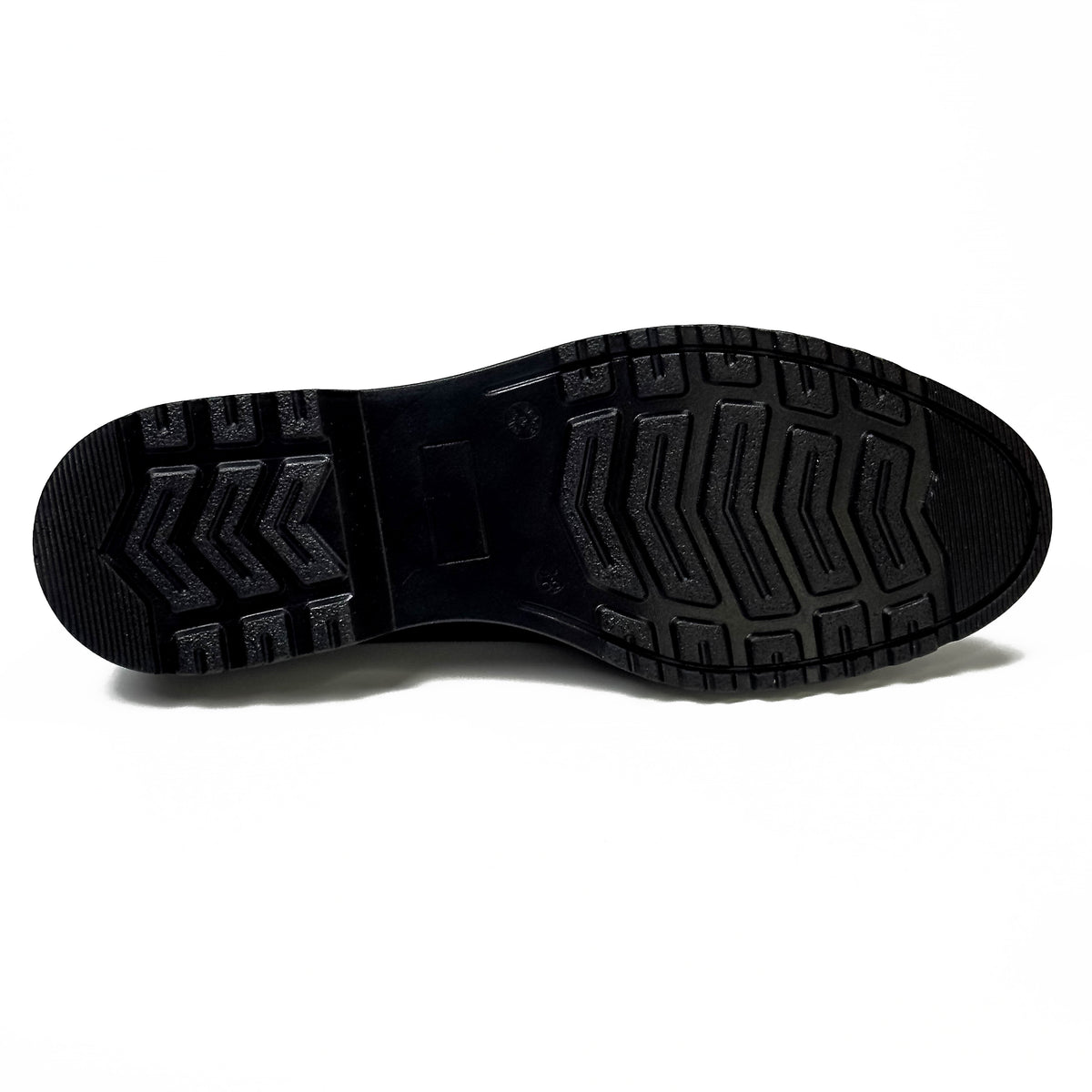 Semelle des mocassins femme en cuir 100 % noir à semelle épaisse – SELEX